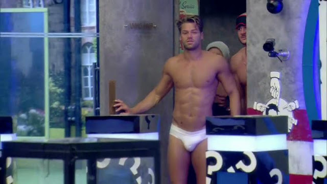 More of James Hill in tight white briefs-Celebrity Big Brother! 