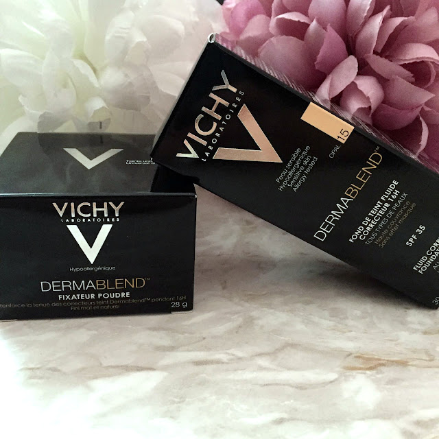 Vichy Dermablend Fluid Corrective Foundation And Setting Powder Review