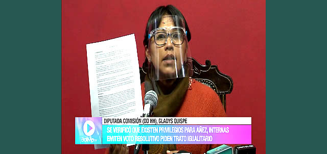 Reclusas de la cárcel de Miraflores denuncian que expresidenta Áñez goza de privilegios