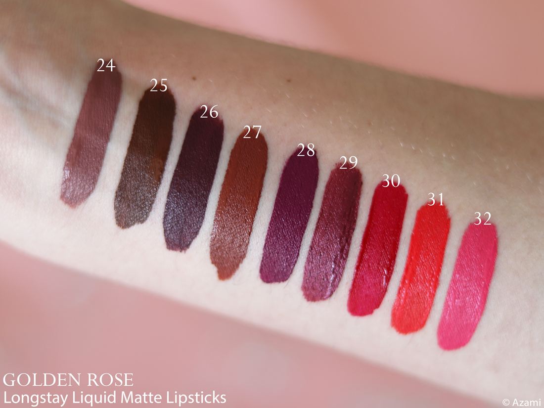 Golden Rose Longstay Liquid Matte Lipsticks Review Swatches - Avis Rouges à lèvres liquides mats - Cookie's Makeup - It's Azami Paris London Makeup Artist & Beauty Blogger Golden Rose Longstay Liquid Matte Lipsticks Review Swatches - Avis Rouges à lèvres liquides mats - Cookie's Makeup - It's Azami Paris London Makeup Artist & Beauty Blogger
