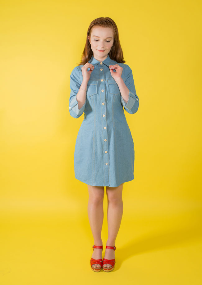 Rosa shirt dress sewing pattern - Tilly and the Buttons