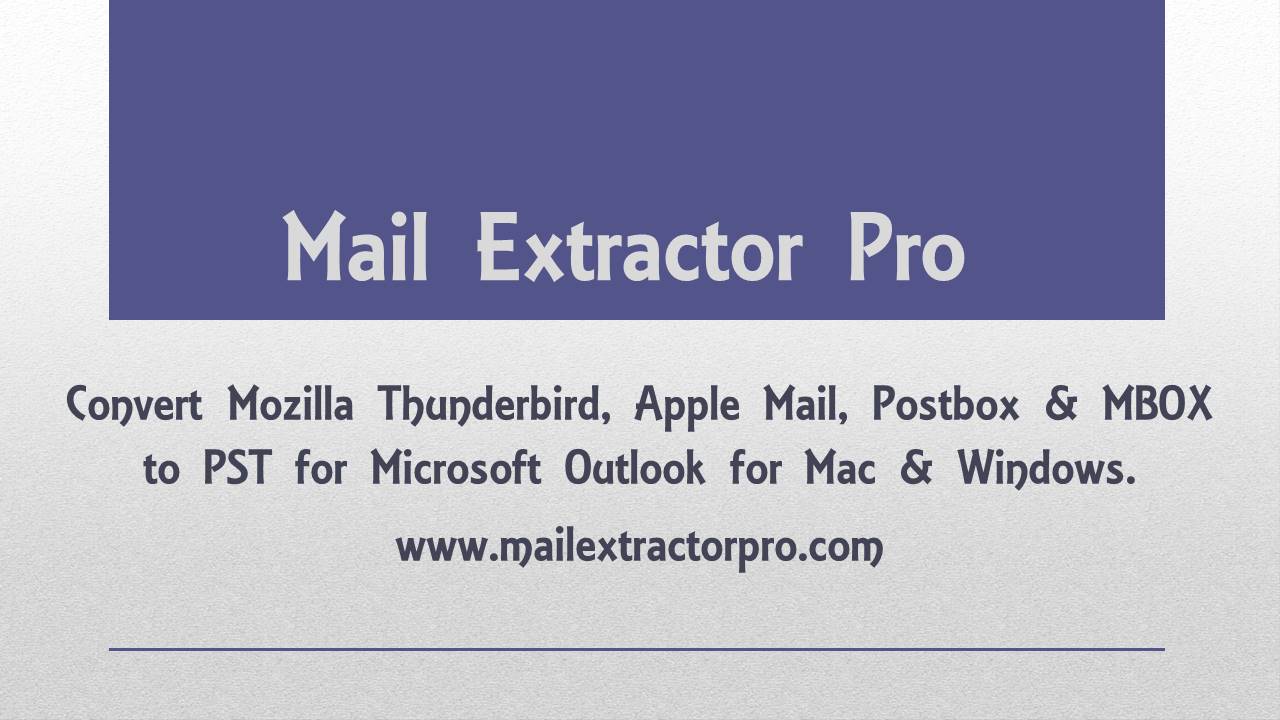 Import Thunderbird to Outlook for Mac & Windows