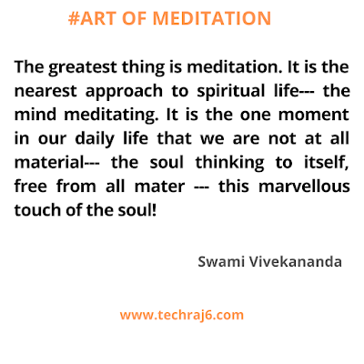 Art of meditation quotes by Swami Vivekananda