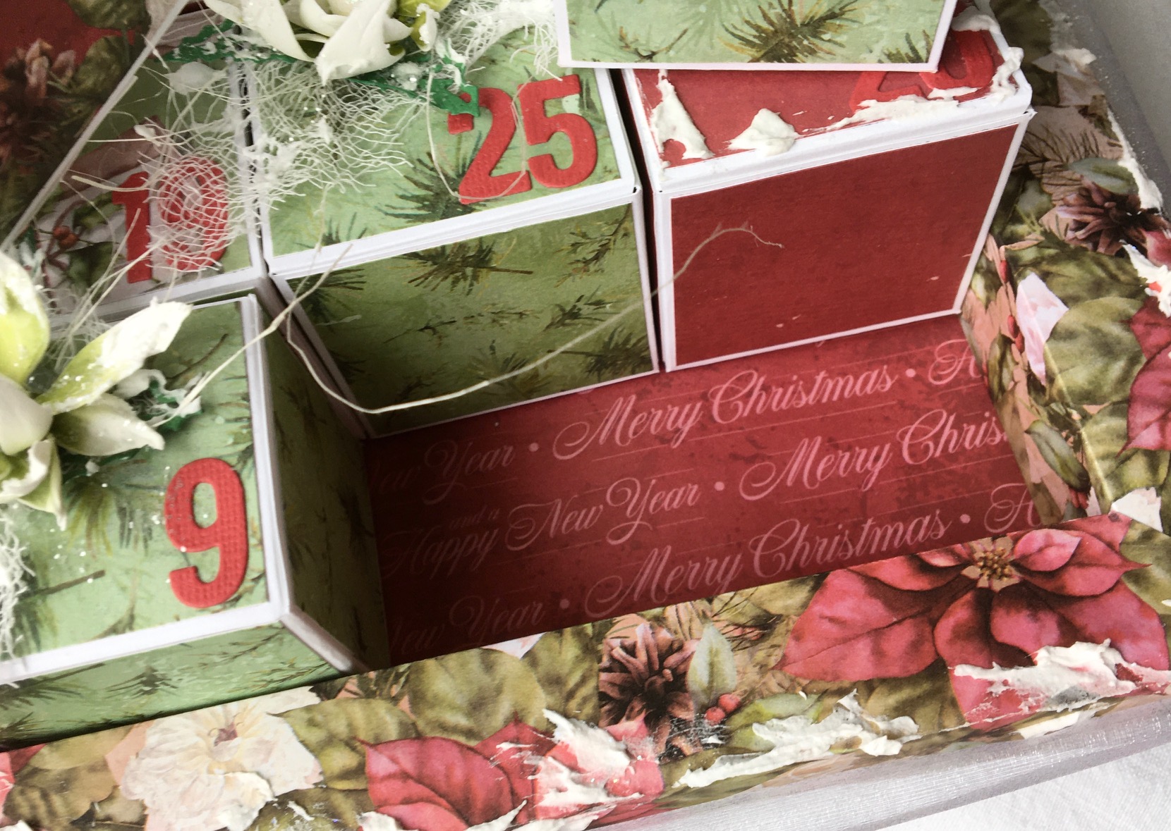 Shadow Box Christmas Advent Calendar with Michelle Couture Creations