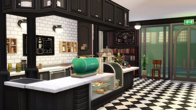 “South Square Coffee” Maxis-Match Makeover (No CC)