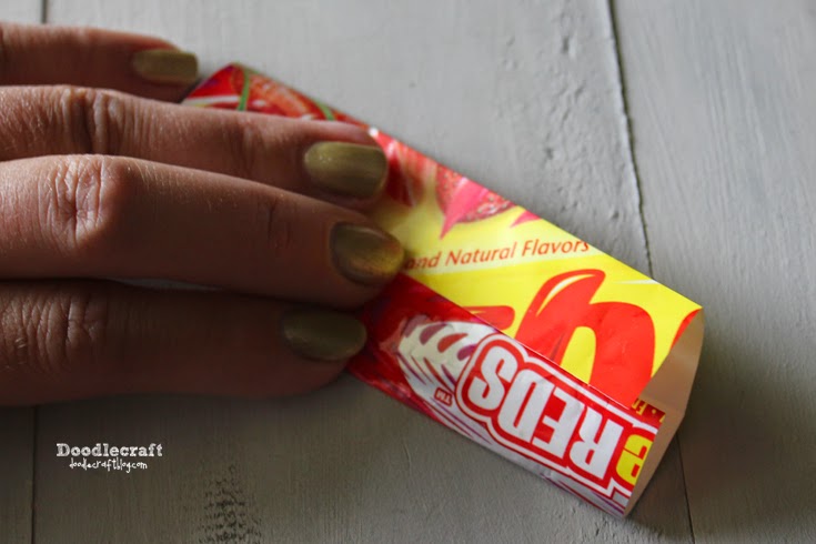 doodlecraft candy wrapper starburst wrapper link bracelet