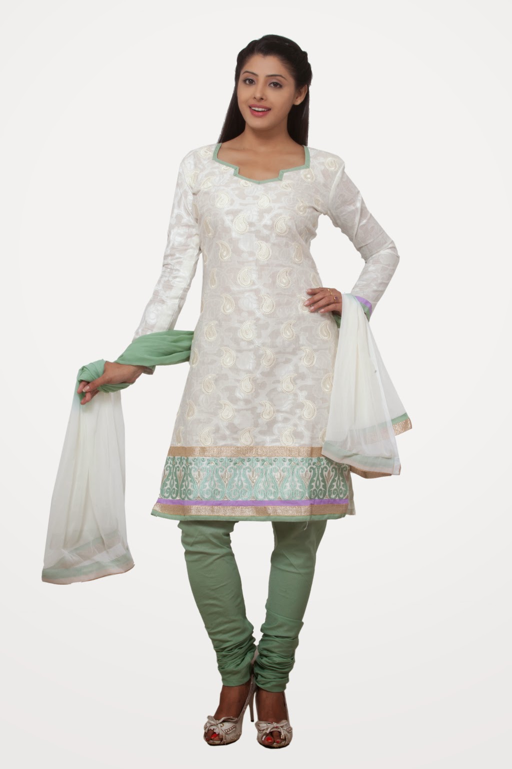 Buy Anarkali Salwar Suits and Salwar Kameez Online India: Cotton