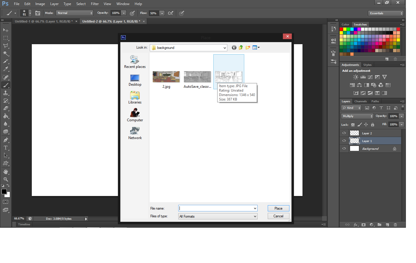 Cara membuat background anime dengan sketchup dan photoshop (beginner