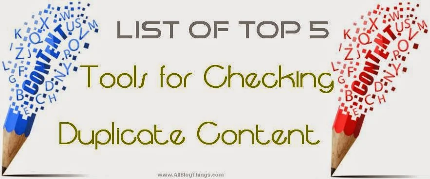 List of Top 5 Tools for Checking Duplicate Content