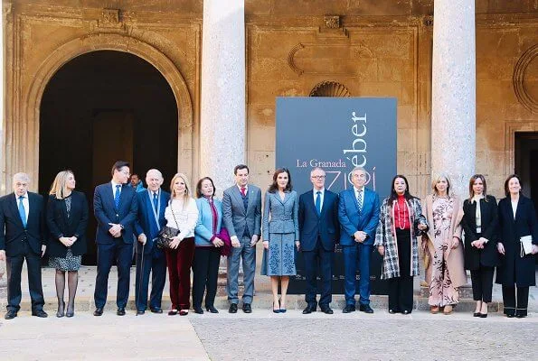 Andalusian Legacy Foundation and Benjelloun-Mezian Foundation. Queen Letizia wore an outfit by Felipe Varela