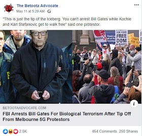 Beredar Gambar FBI Tangkap Bill Gates Atas Teror Biologis, Begini Faktanya