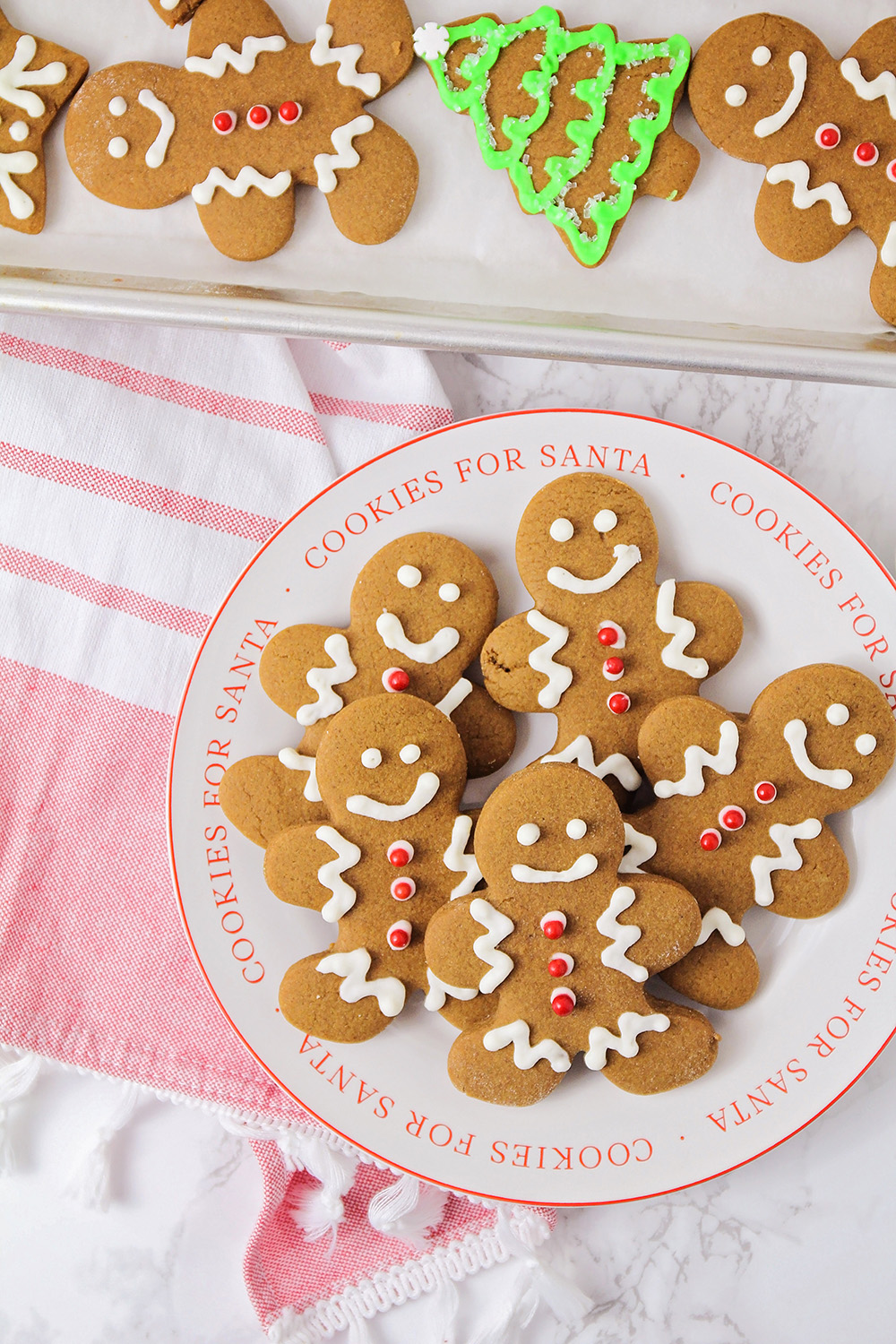 These soft and thick gingerbread cookies have the perfect lightly spiced gingerbread flavor, and are so delicious!