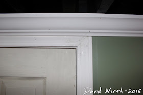door frame and crown molding, how to blend wood trim