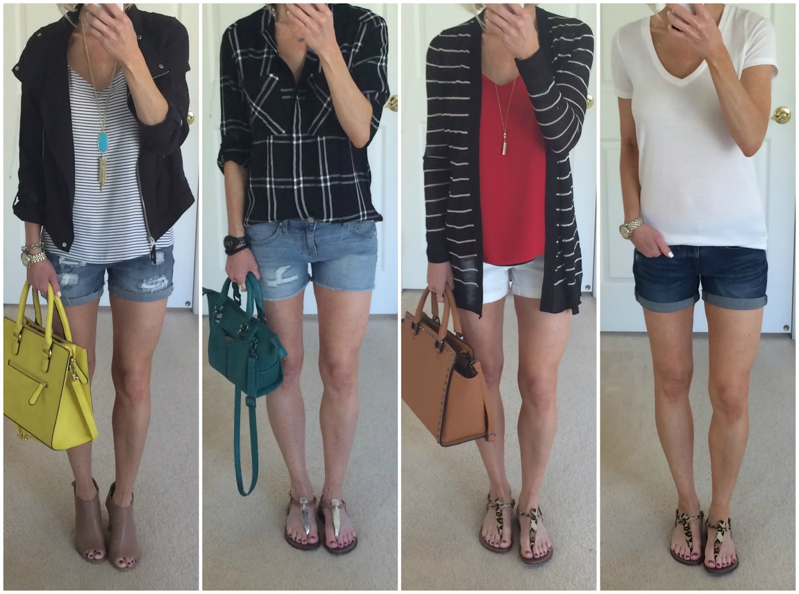 target mid rise midi shorts