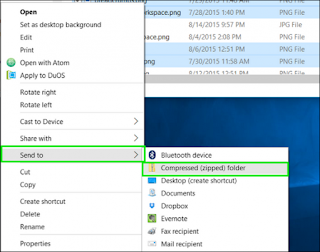 the presurfer style: How to compress a folder or file in windows 10