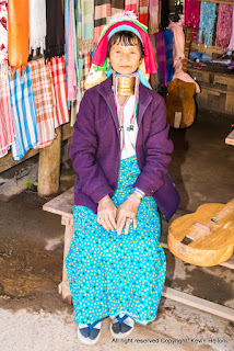 Kayan Lawhi or long necked Karen woman. Mae hong son, Thailand