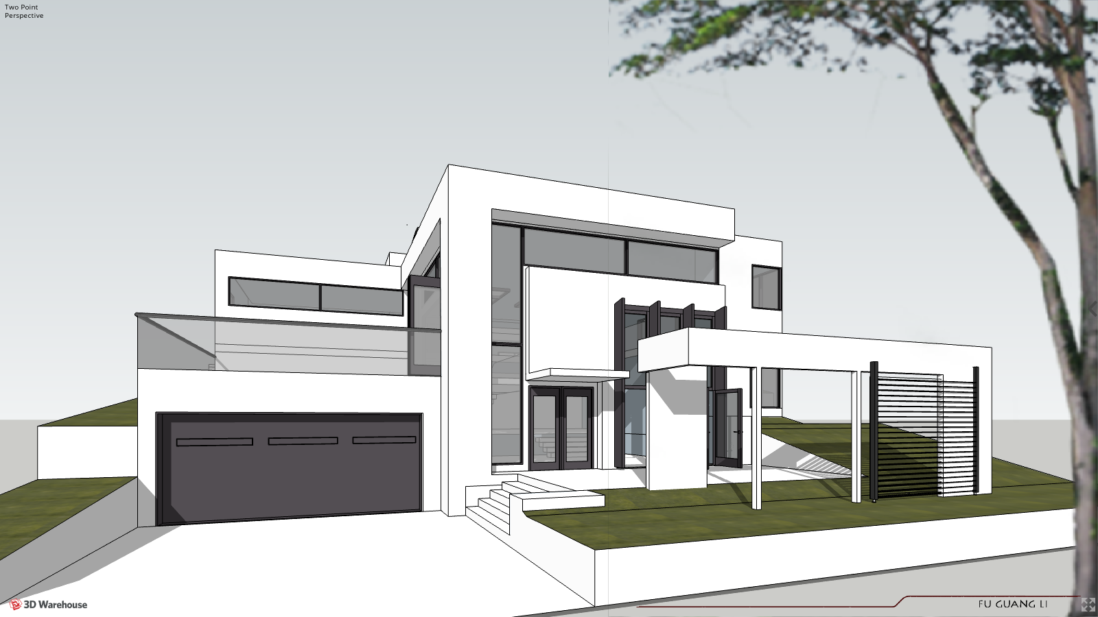 Modern Bungalow House Plan with Three Bedrooms - Pinoy House Designs