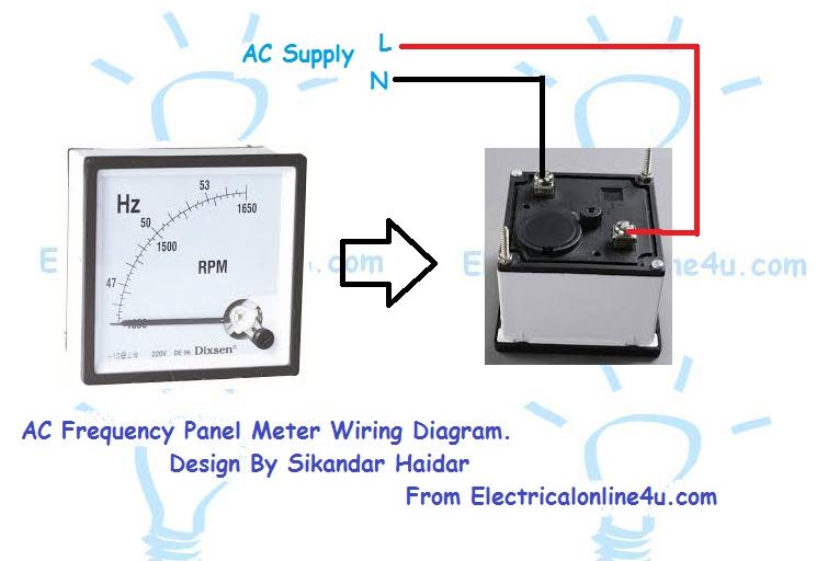 How to Wire A Frequency Meter (Hz-Hertz)? | Electrical Online 4u