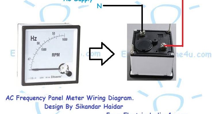 How to Wire A Frequency Meter (Hz-Hertz)? - Electrical ... 220 volt 3 wire wiring to 110 