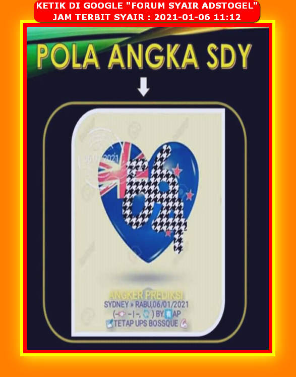 1 New Message Kode Syair Sydney 6 Januari 2021 Forum Syair Togel Hongkong Singapura Sydney