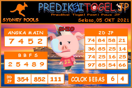 Prediksi Togel Sydney JP Selasa 05 Oktober 2021