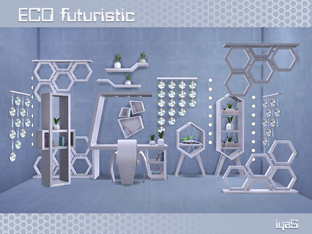 Футуристический стиль — наборы мебели и декора для Sims 4 со ссылкой для скачивания