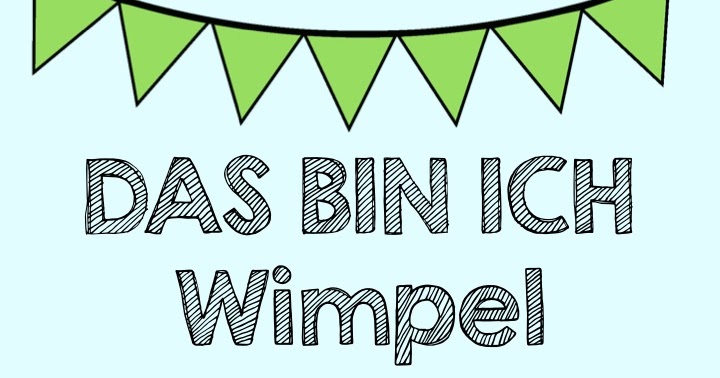 KLASSENKUNST Das bin ICH Wimpel