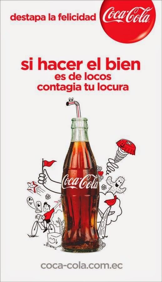 Copy Publicitario DESTAPA LA FELICIDAD, COCACOLA