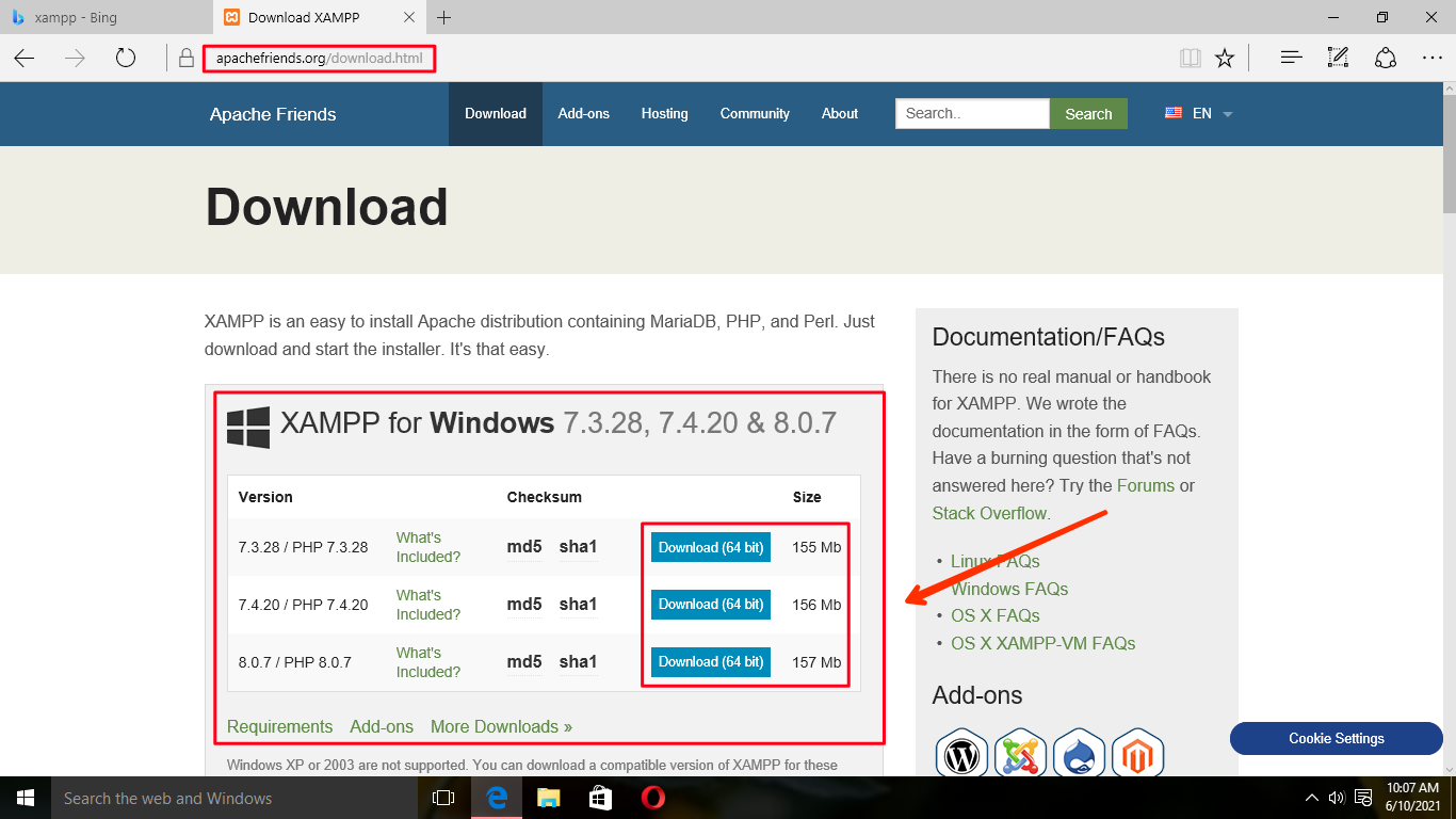 How to download xampp for windows(Installation & database tutorial ...