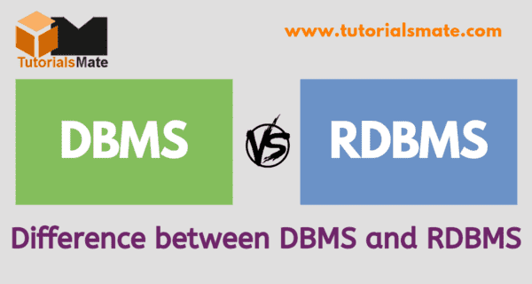 Difference between DBMS and RDBMS - DBMS Vs RDBMS