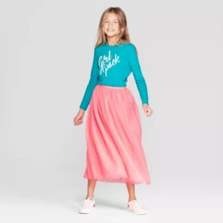  Chân váy kim tuyến voan dài maxi bé gái, size từ 4 đến 16T.