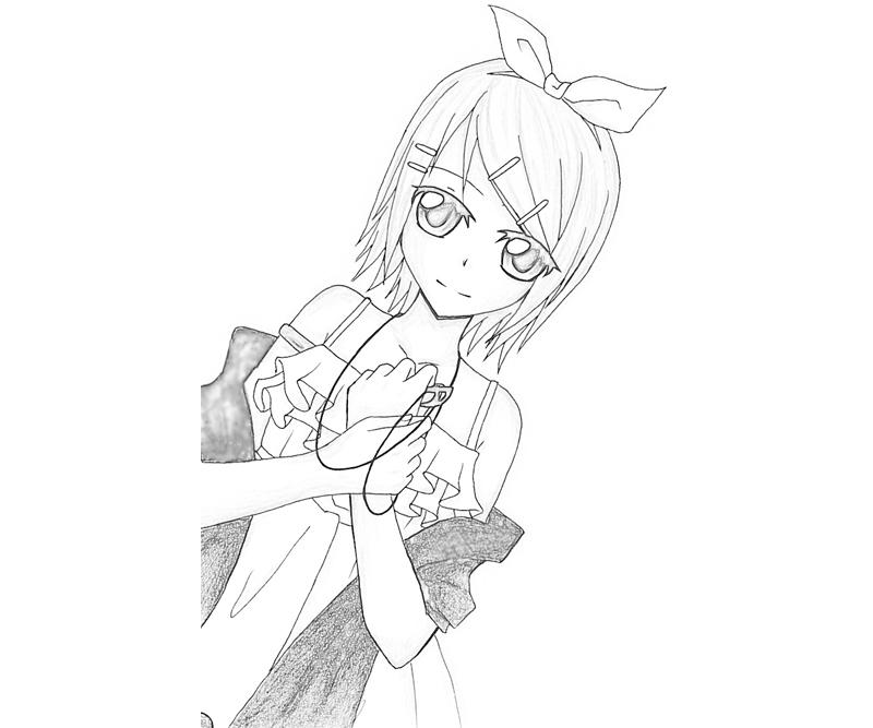 kagamine rin coloring pages - photo #49