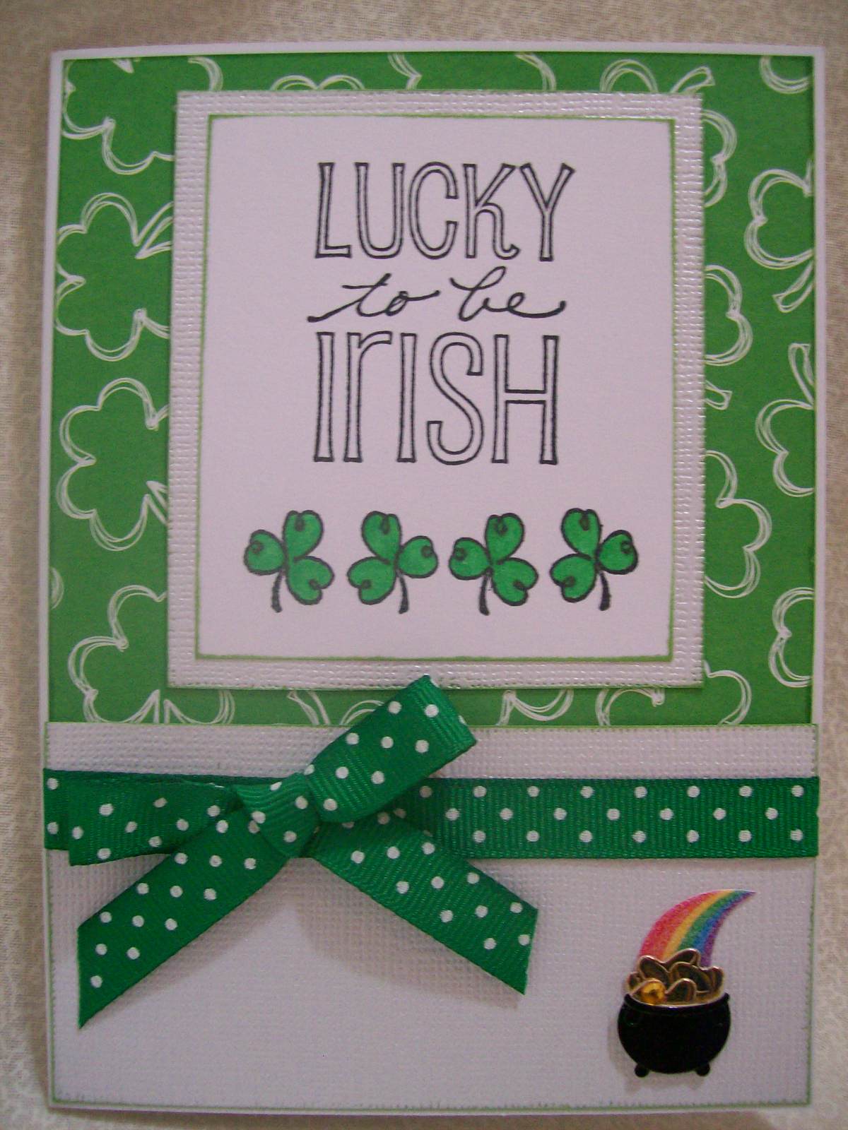 Savvy Handmade Cards: St. Patrick's Day Card