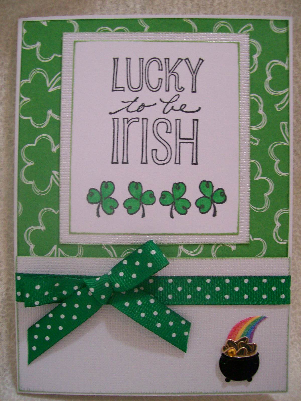 Savvy Handmade Cards St Patrick s Day Card