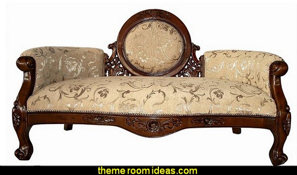 Victorian Cameo-Backed Sofa victorian parlor furniture