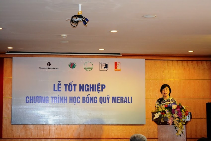 Bà Tô Kim Liên, Giam đốc Trung tâm Giáo dục và Phát triển phát biểu