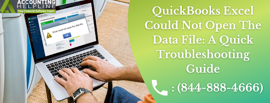 QuickBooks excel could not open the data file