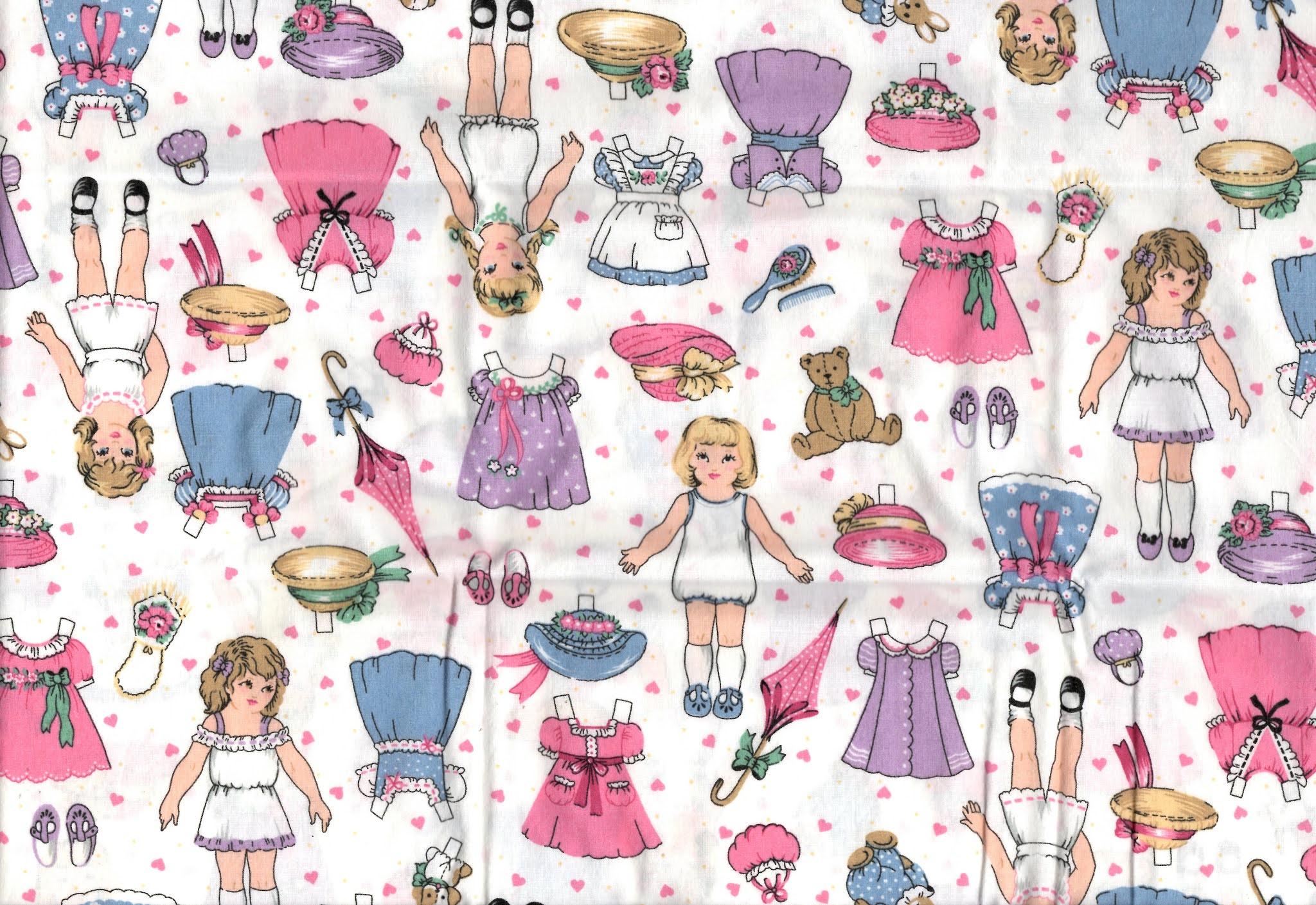 Miss Missy Paper Dolls Paper Doll Fabric