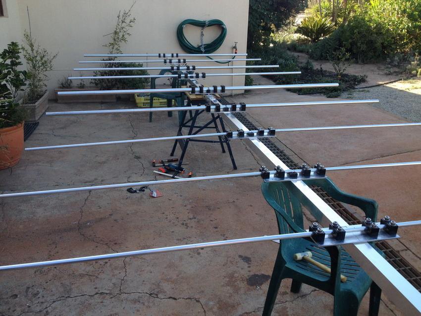 Beam HF 5 bands interlaced ZS1II VE2EK Amateur Radio site