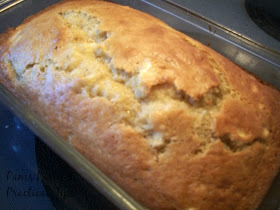 apple banana bread fresh from the oven 