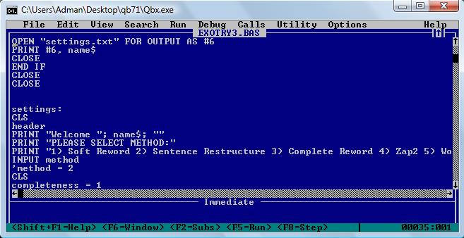 Aprendiendo Informática: QBasic