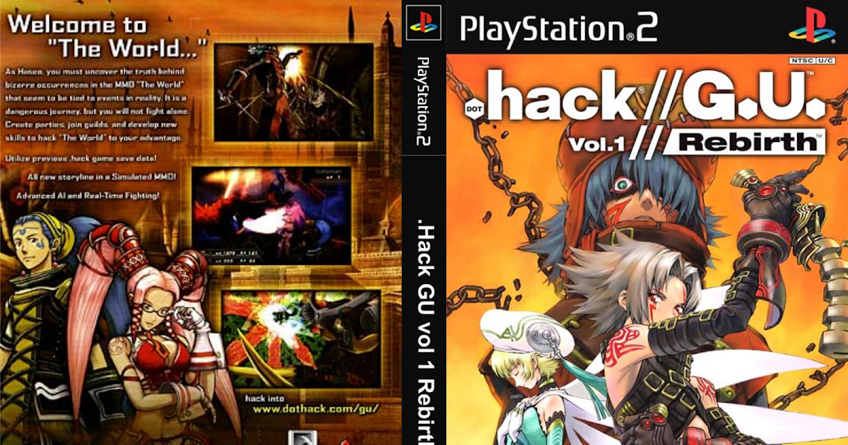 PS2+NOSTALGIA Dot Hack G.U. Vol 1 DVD ISO PS2