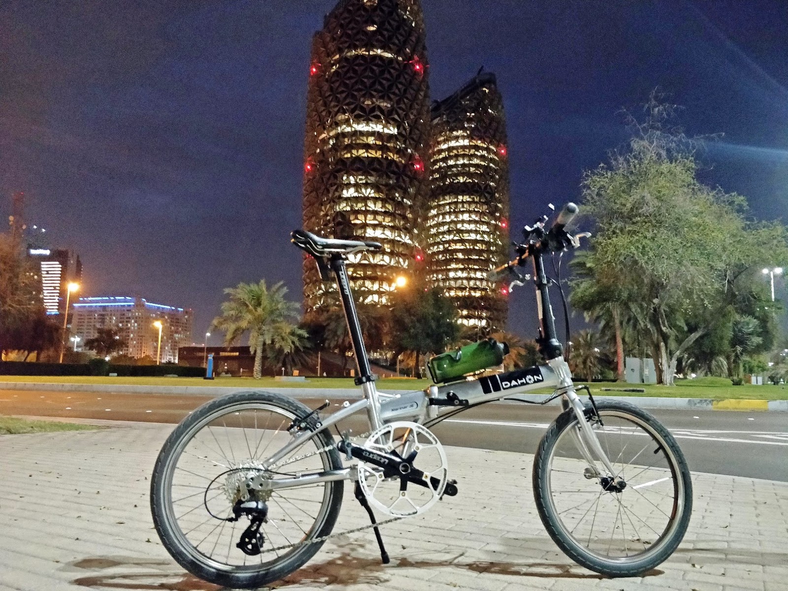 the viewing deck 150 Kilometer Abu Dhabi City Folding Bike Solo Day Ride