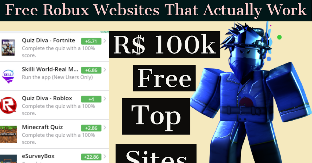 Free Robux Websites That Actually Work