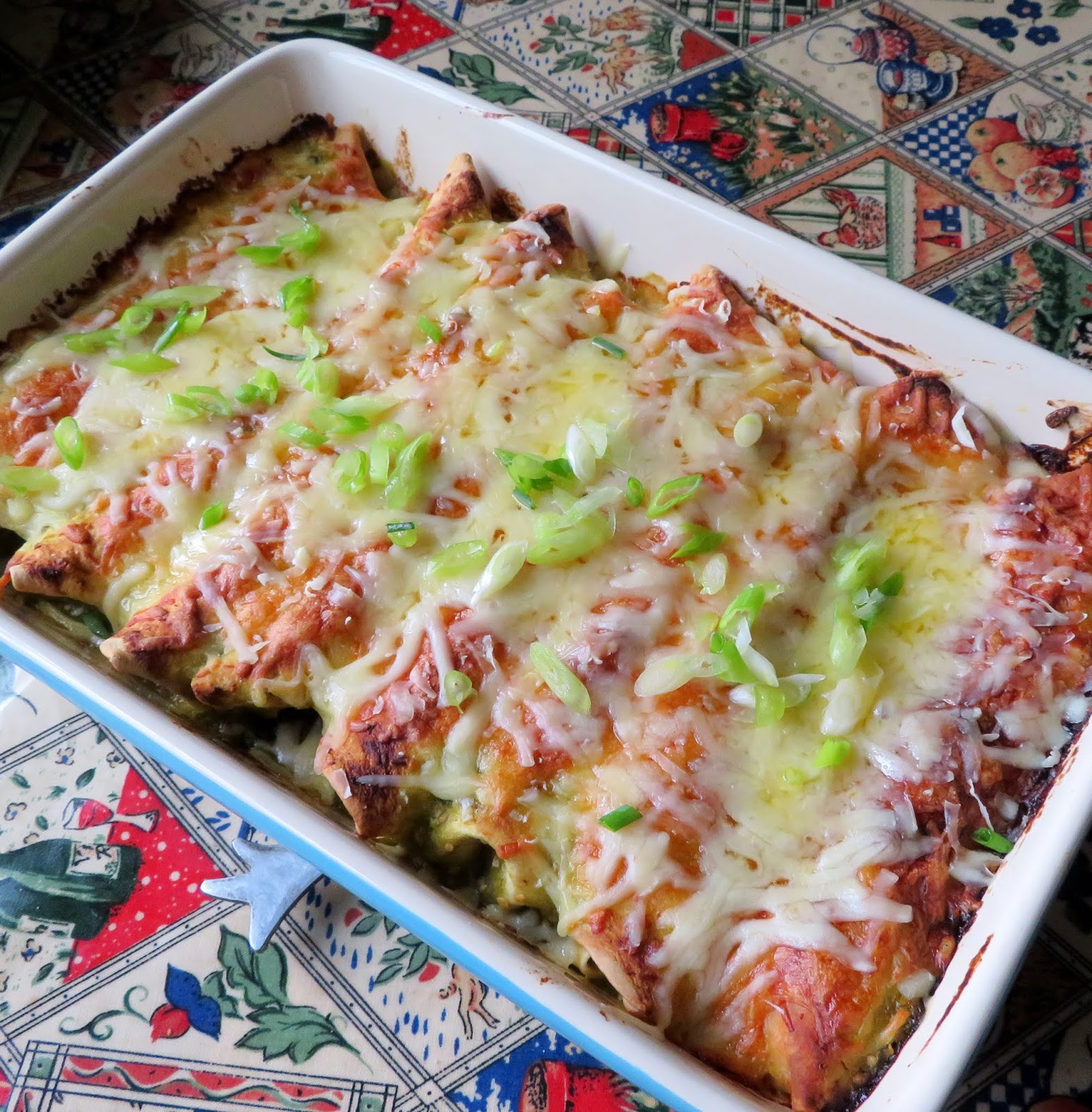 Green Chili Turkey Enchiladas The English Kitchen