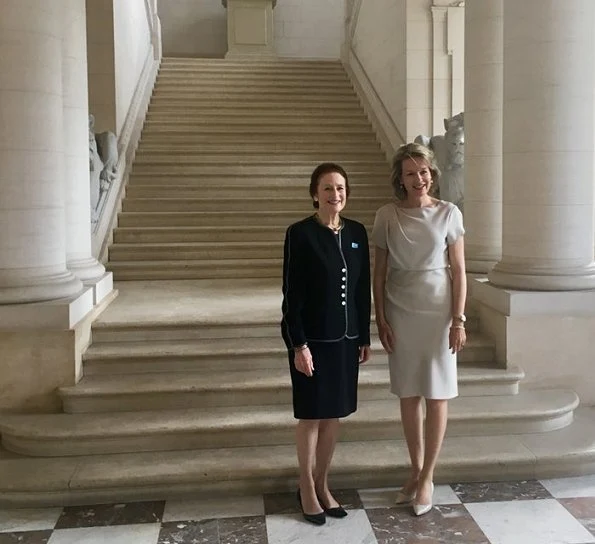 Queen Mathilde of Belgium met with Henrietta Fore, the Executive Director of UNICEF