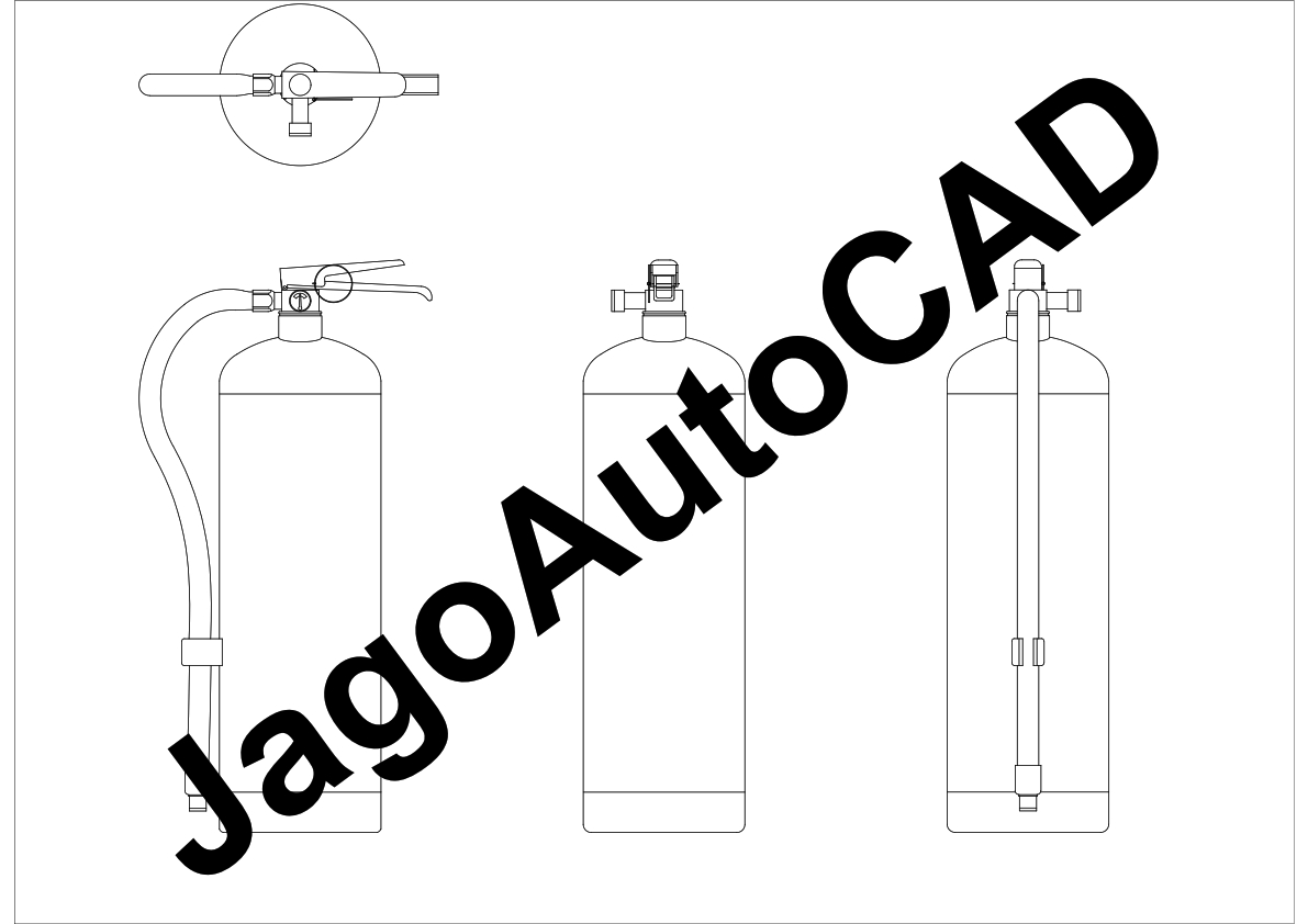 Fire Extinguisher DWG Drawing AutoCAD Free