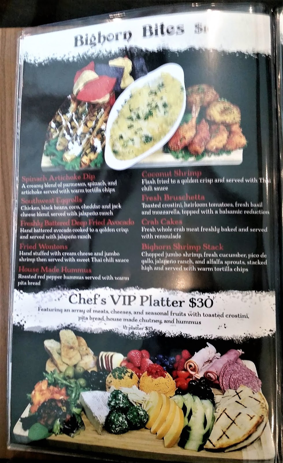 Laughlin Buzz New Menu at the Big Horn Cafe in the Laughlin River Lodge