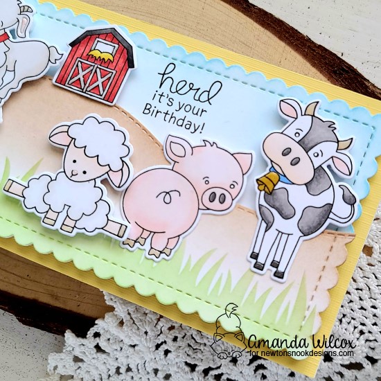 Newton's Nook Designs: Herd It's Your Birthday Card by Amanda Wilcox