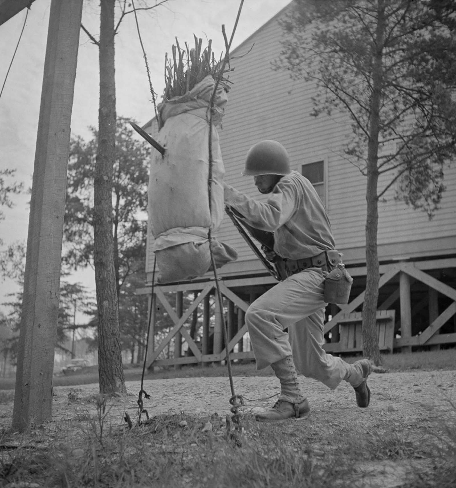 Training of new recruits photographs world war 2 George Camblair